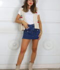 Minifalda Vaquera Cargo - Imagen 2