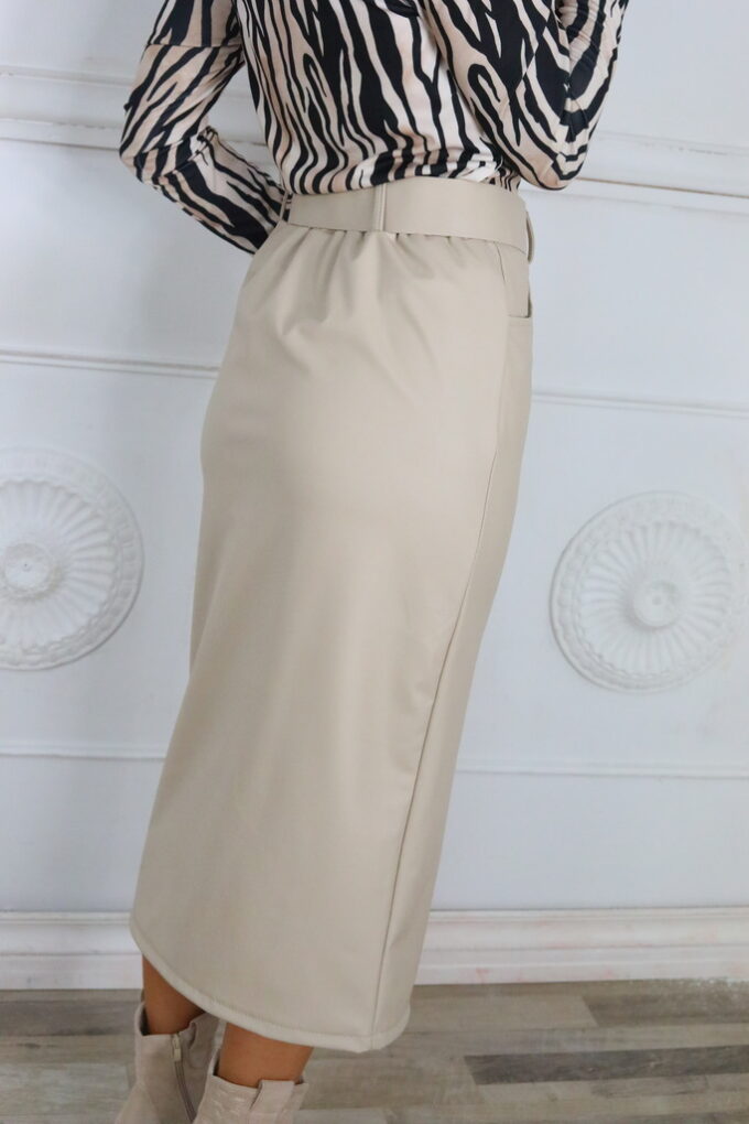 Falda Polipiel Cinturón