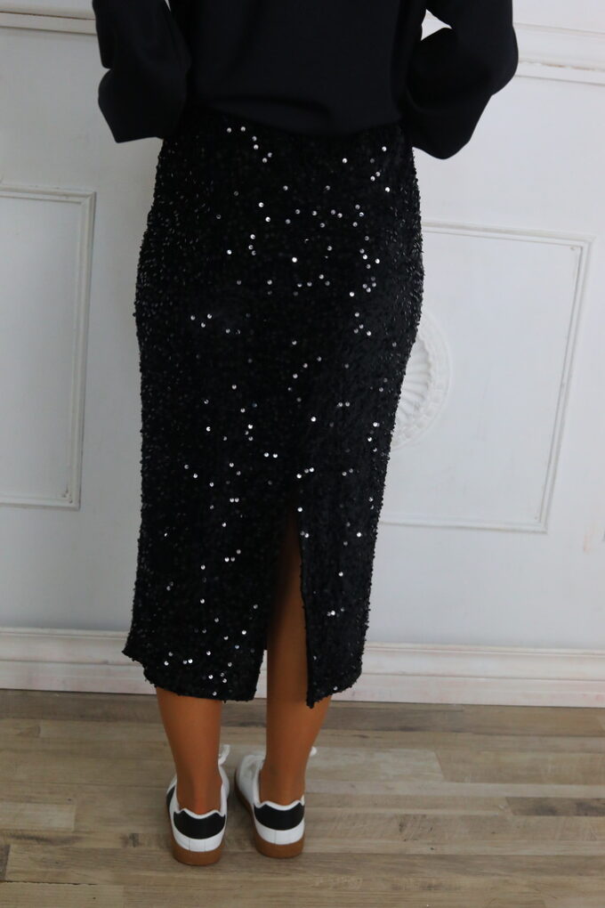 Falda Midi Lentejuelas