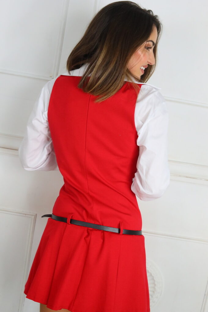 Vestido Con Cinturón