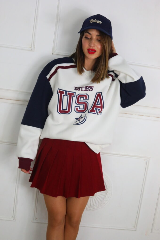 Sudadera University Oversize