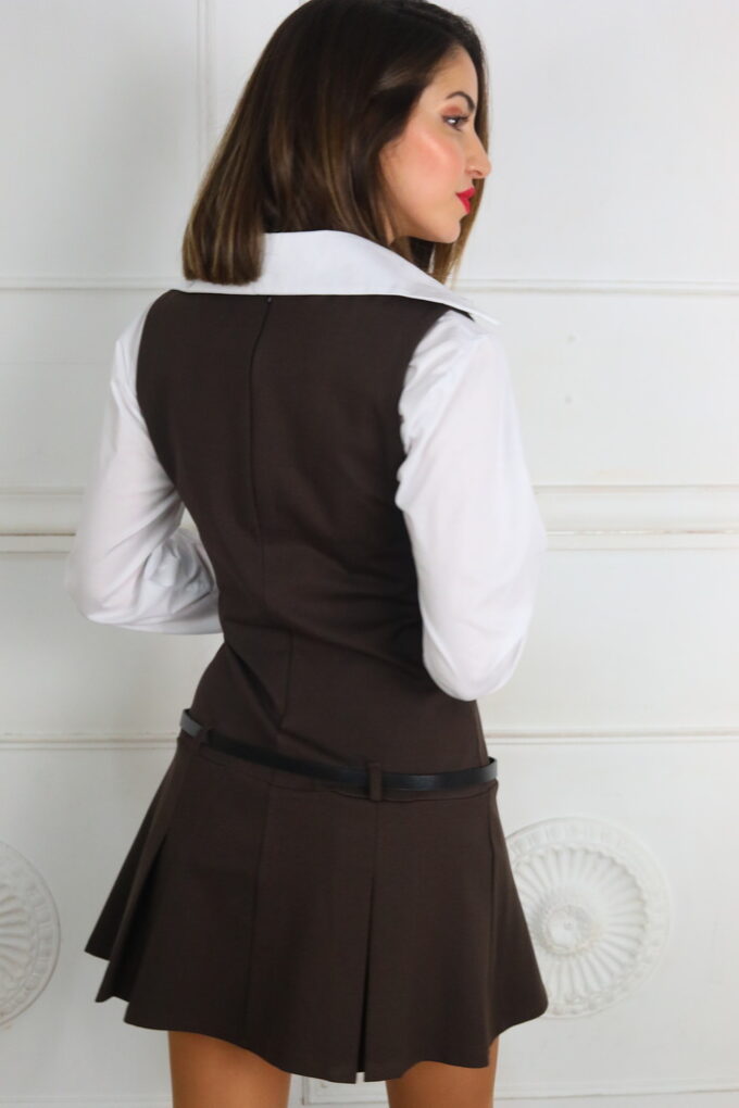Vestido Con Cinturón