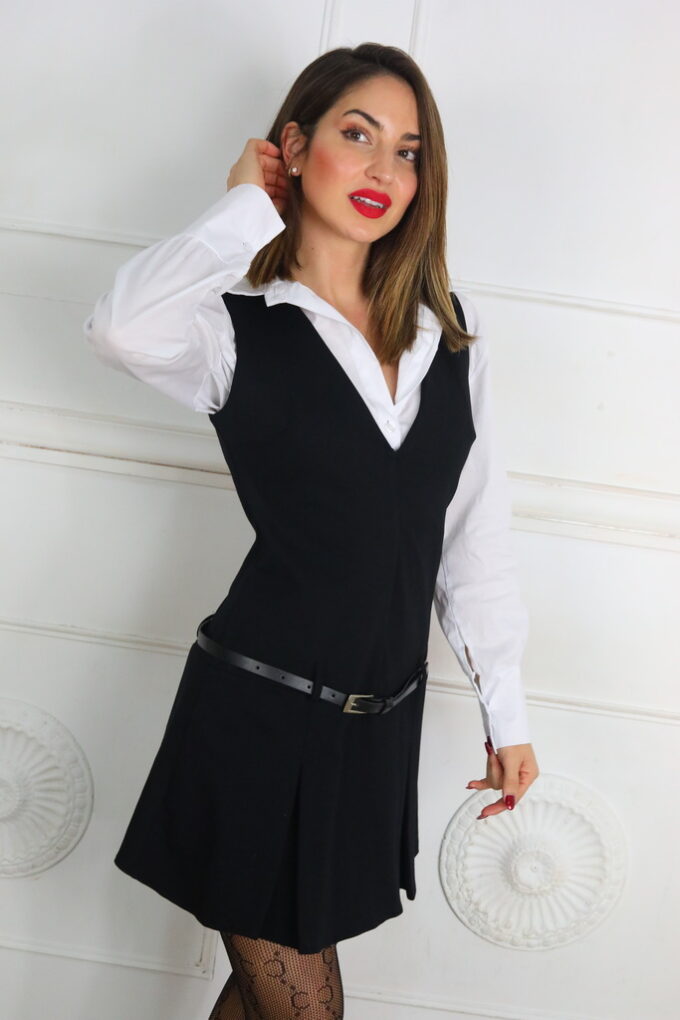 Vestido Con Cinturón