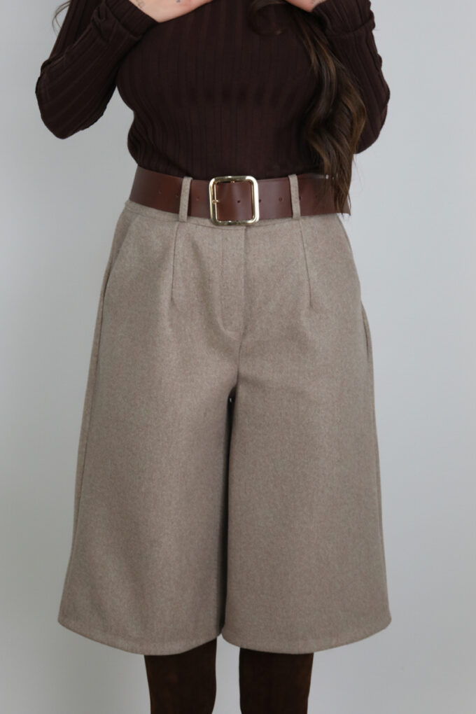 Bermuda Paño Cinturón