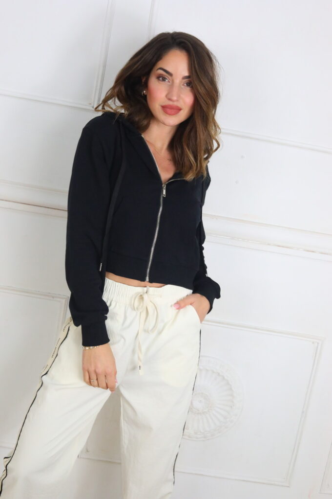 Sudadera Corta Básic