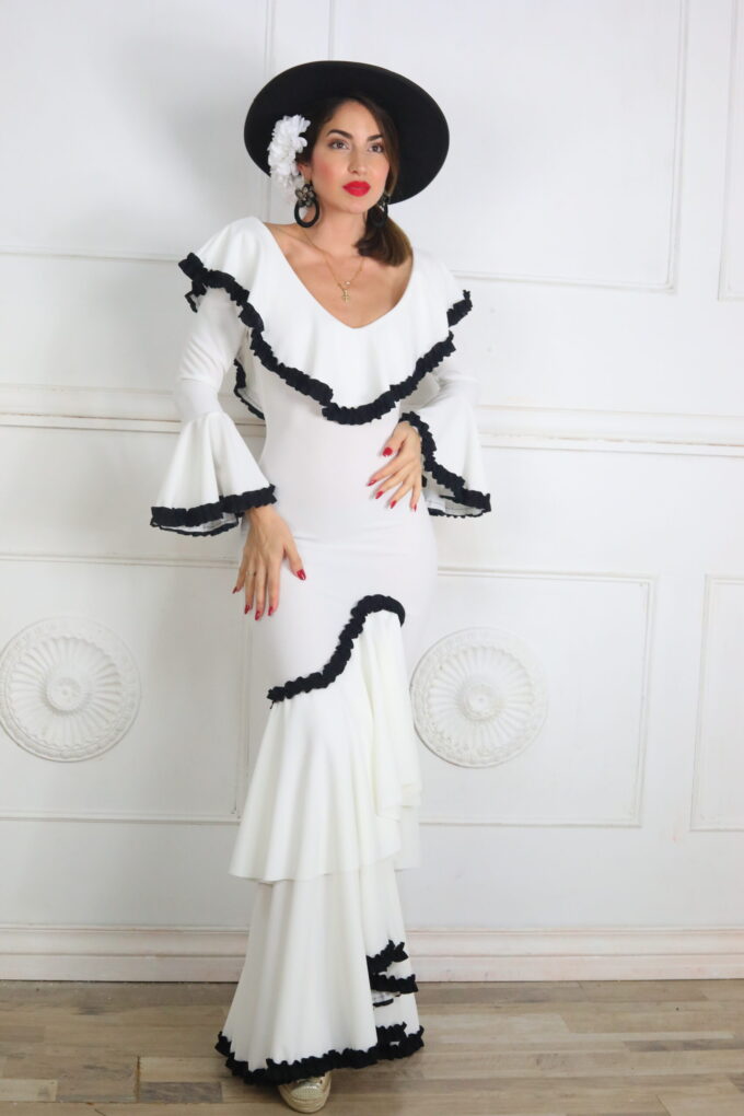 Vestido Flamenco Bicolor