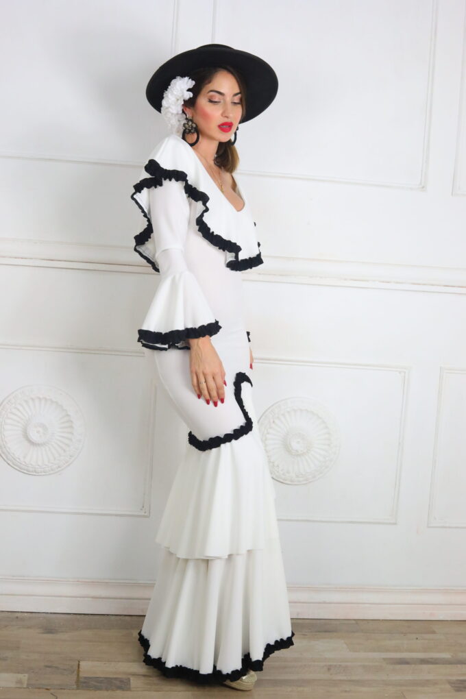 Vestido Flamenco Bicolor