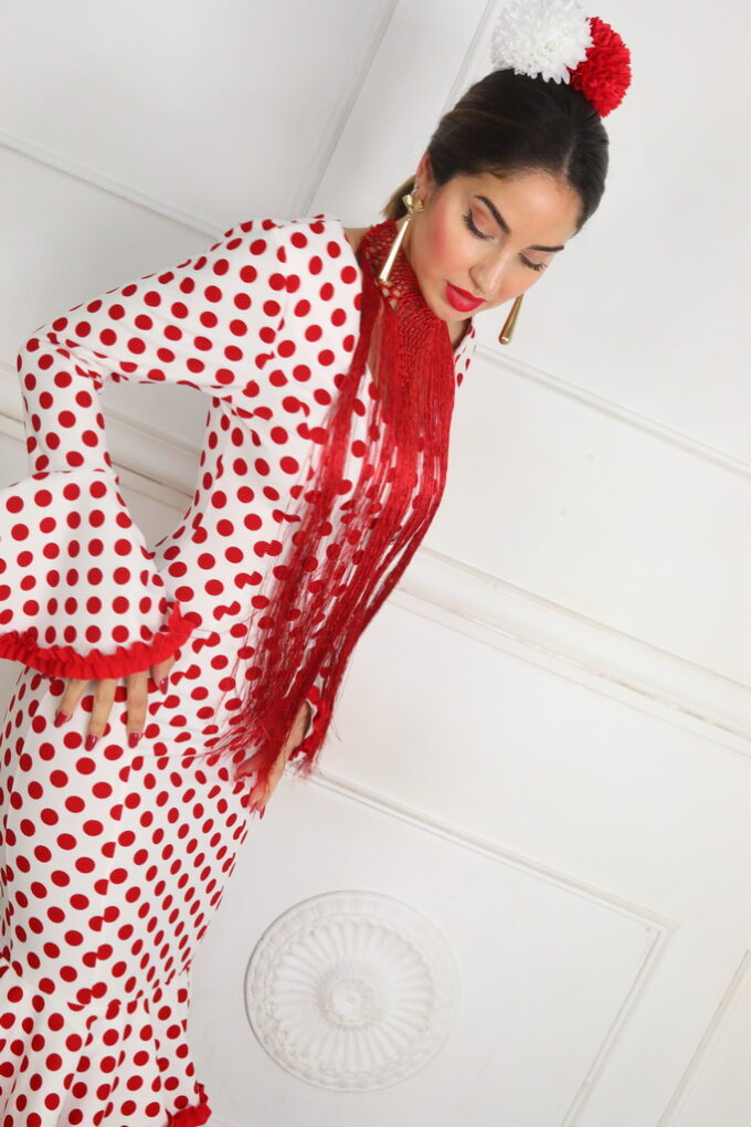 Vestido Lunares Con Volantes