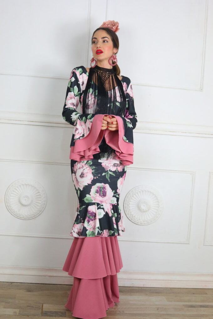 Vestido Flamenco Flores