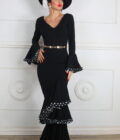 Vestido Flamenco Volantes Con Lunares - Imagen 4