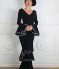 Vestido Flamenco Volantes Con Lunares