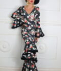 Vestido Flamenco Flores Con Lunares - Imagen 6