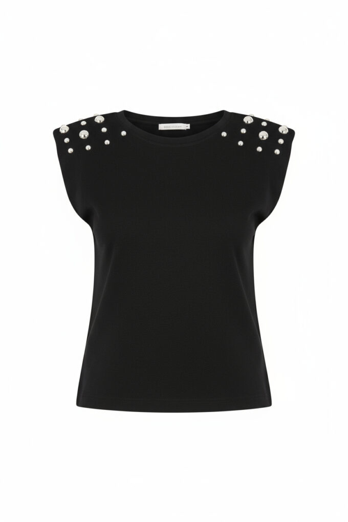 Camiseta Hombreras Tachuelas