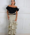 Falda Flamenca Lunares Volantes