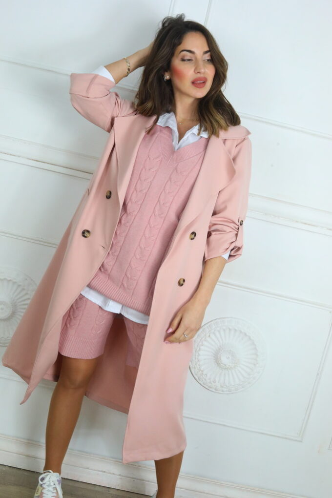 Gabardina Técnica - Única, Nude