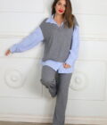 Conjunto Punto Con Tela Camisa