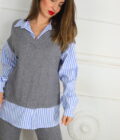 Conjunto Punto Con Tela Camisa - Imagen 5