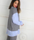 Conjunto Punto Con Tela Camisa - Imagen 4