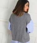 Conjunto Punto Con Tela Camisa - Imagen 6