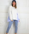 Sudadera Con Tela Camisa - Imagen 5