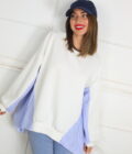 Sudadera Con Tela Camisa - Imagen 2