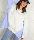 Sudadera Con Tela Camisa