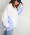 Sudadera Con Tela Camisa - Imagen 3