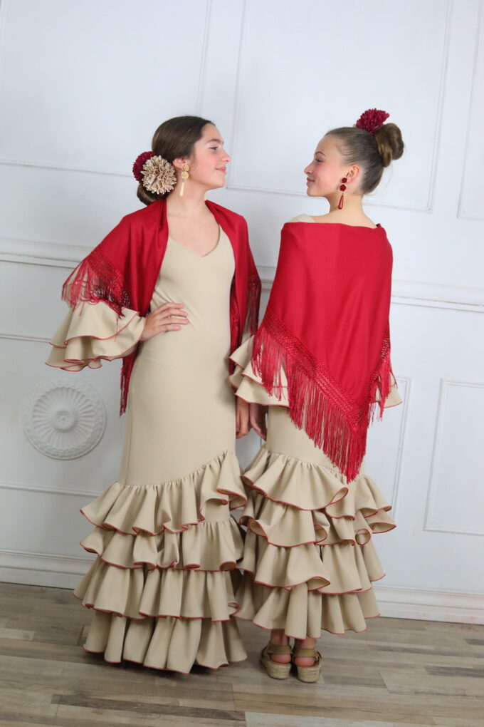 Vestido Flamenco Liso