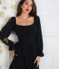 Vestido Cascos Volantes