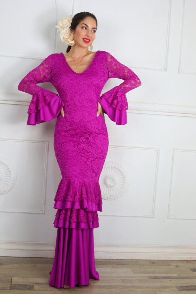 Vestido Flamenco Encaje