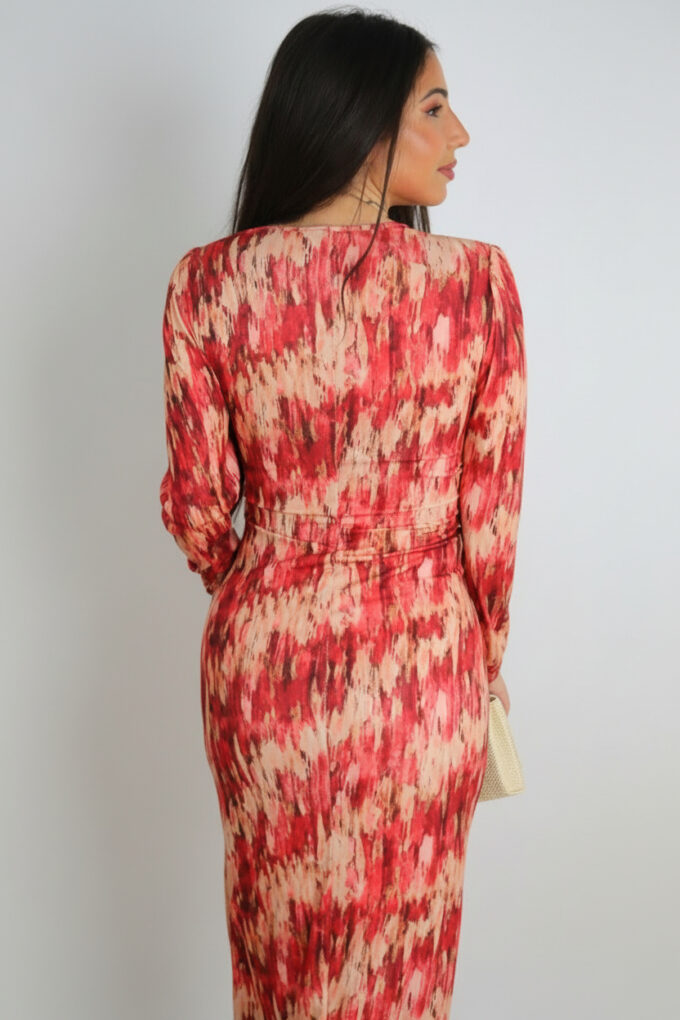 Vestido Estampado Nudo