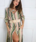 Vestido Camisero Estampado - Imagen 4
