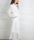 Vestido Camisero Perforado - Imagen 3