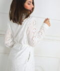 Vestido Camisero Perforado - Imagen 6