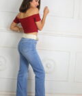 Vaquero Cropped Brillos - Imagen 3
