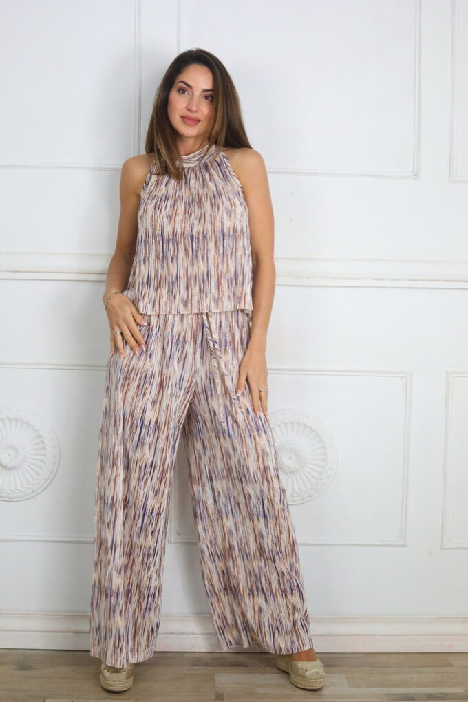 Conjunto Minipliegues Estampado