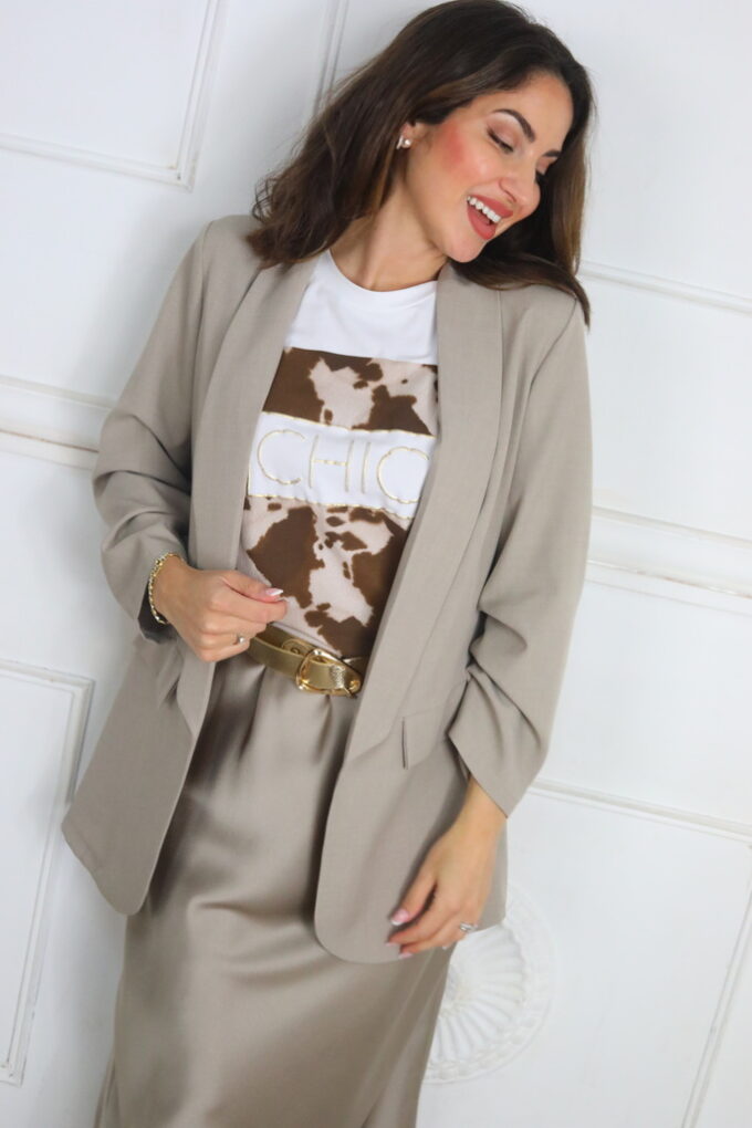 Blazer Manga Fruncida