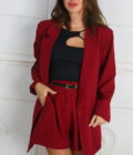 Blazer Botón Oversize
