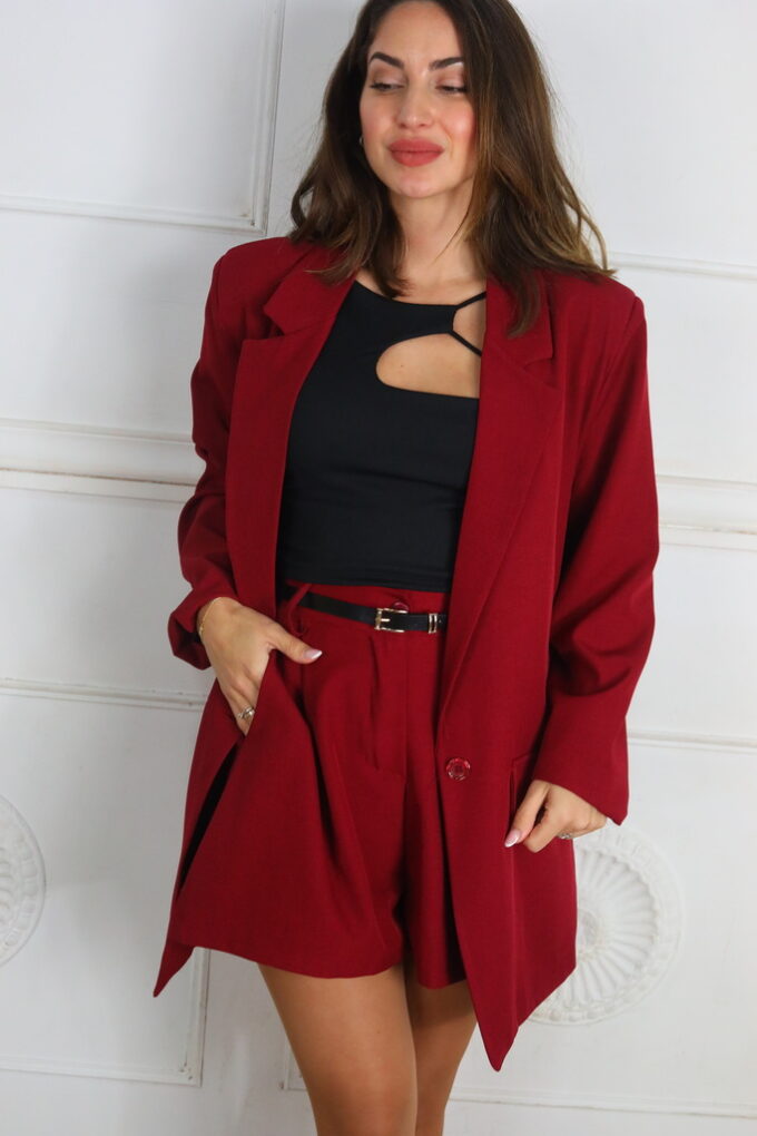 Blazer Botón Oversize