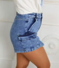 Falda-Pantalón Vaquera Cargo - Imagen 5