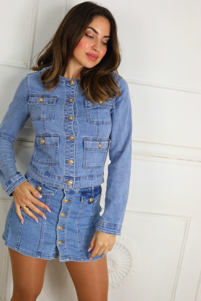 Chaqueta Vaquera Bolsillos