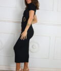 Vestido Manga Corta Hebilla - Imagen 3