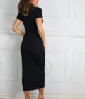 Vestido Manga Corta Hebilla - Imagen 5