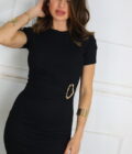 Vestido Manga Corta Hebilla - Imagen 6