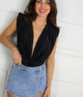Falda-Pantalón Vaquera Brillos - Imagen 2