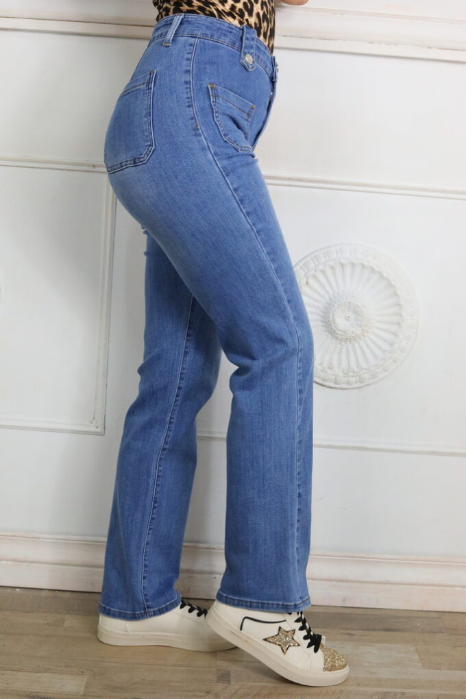 Vaquero Recto Bolsillos