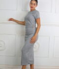 Vestido Manga Corta Hebilla - Imagen 8