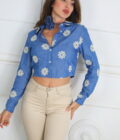 Camisa Vaquera Bordada