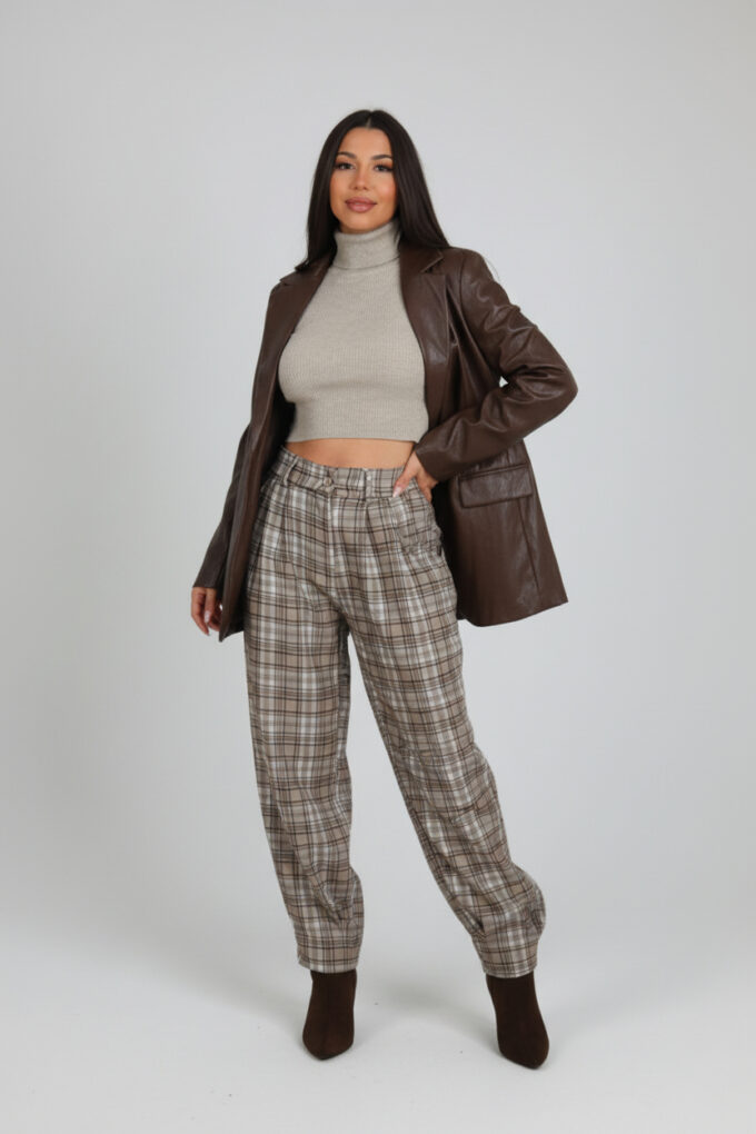 Jersey Cuello Vuelto Acanalado