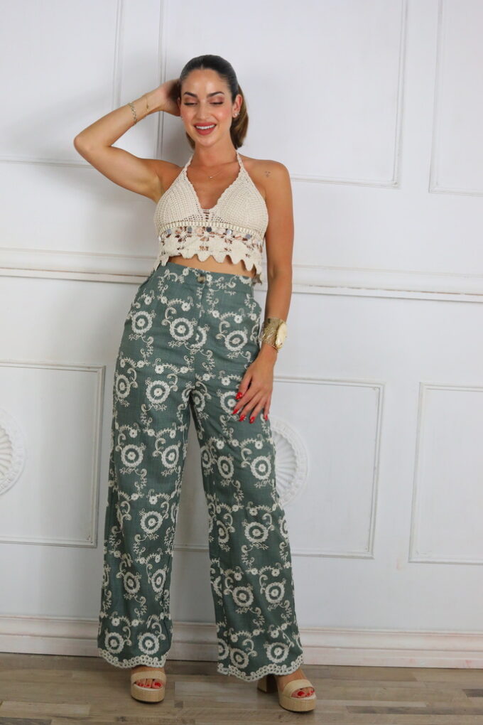 Pantalon Bordado